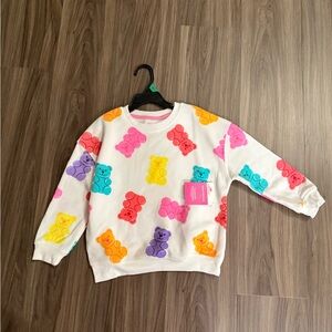 Colorful Teddy Bear Sweatshirt size 5T-NWT